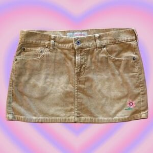 VINTAGE Y2K Hollister Corduroy Mini Skirt